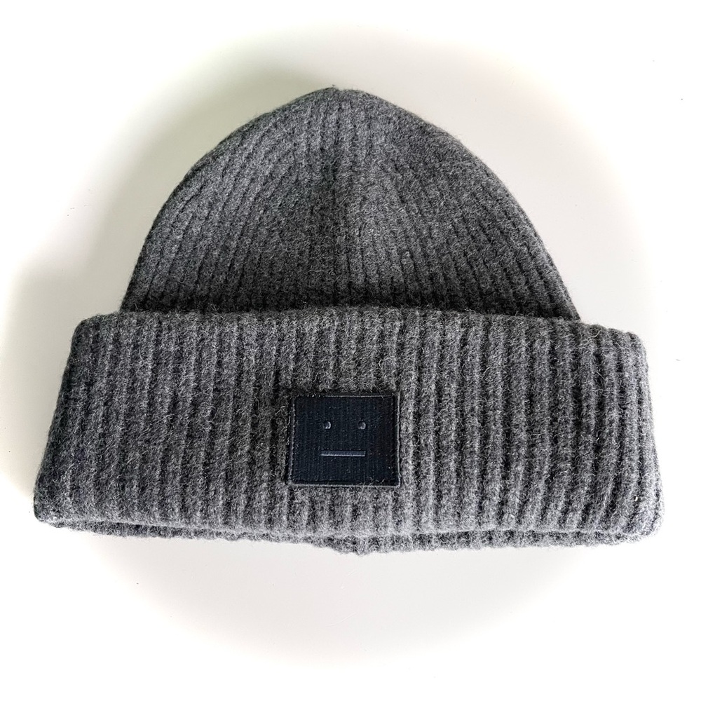 Acne Studios Face Logo Beanie